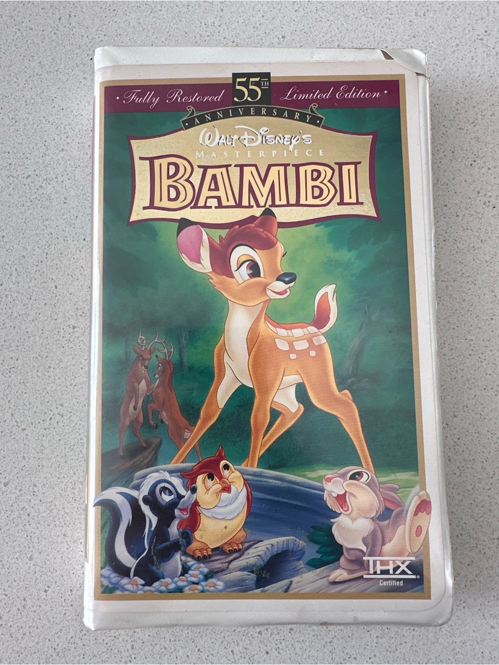 Disney Bambi 55th Anniversary VHS
